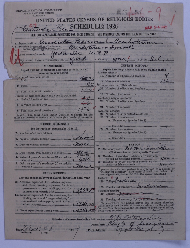 Scan of Associate Reformed Presbyterian Church: 85