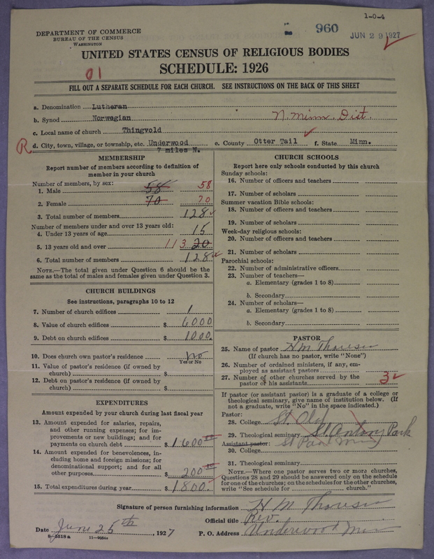 Scan of Norwegian Lutheran Church of America: 960