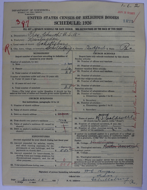 Scan of Presbyterian Church in the United States of America: 1473