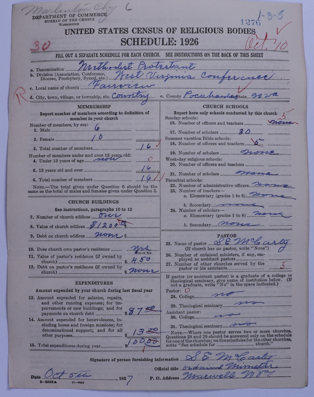 Scan of Methodist Protestant Church: 1276
