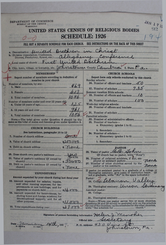 Scan of Church of the United Brethren in Christ: 92