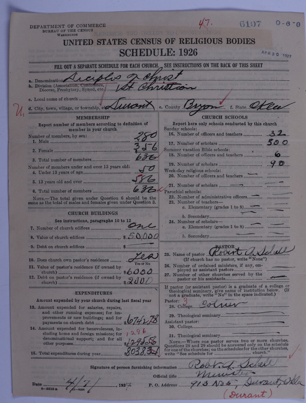 Scan of Disciples of Christ: 6107