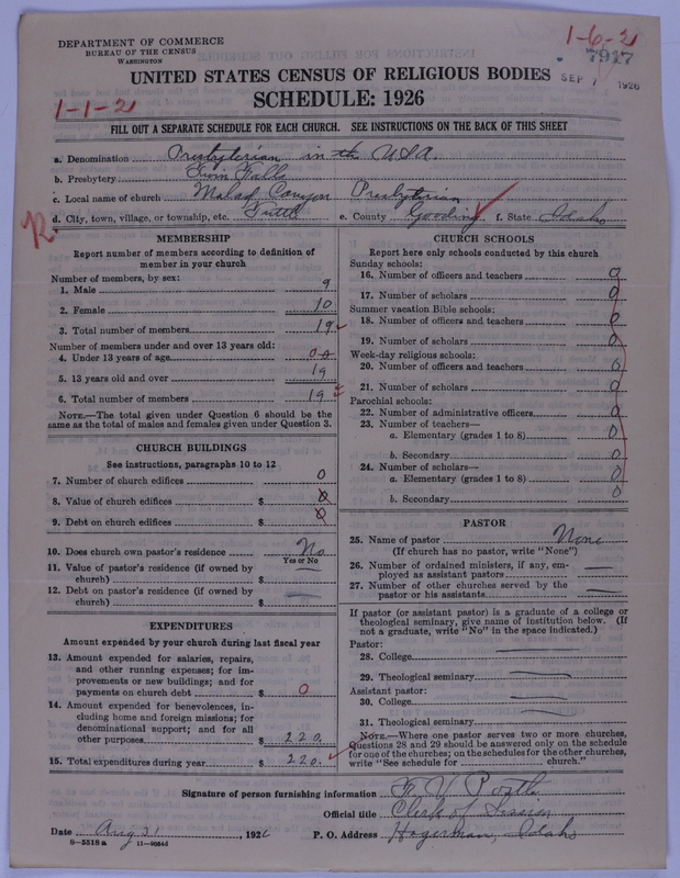 Scan of Presbyterian Church in the United States of America: 7917