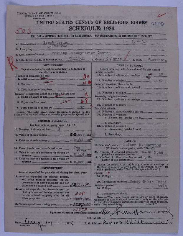 Scan of Presbyterian Church in the United States of America: 4190