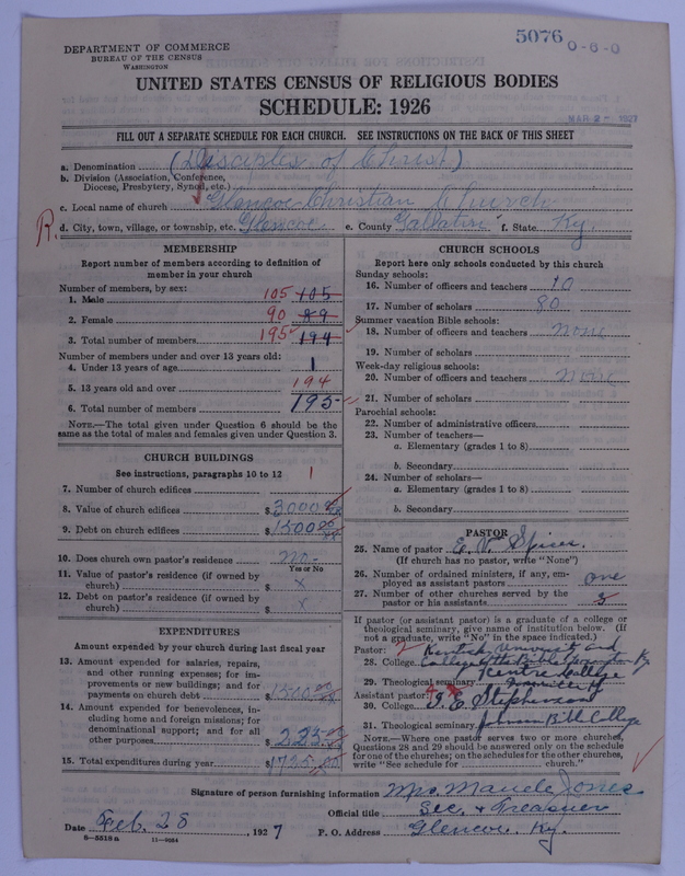 Scan of Disciples of Christ: 5076