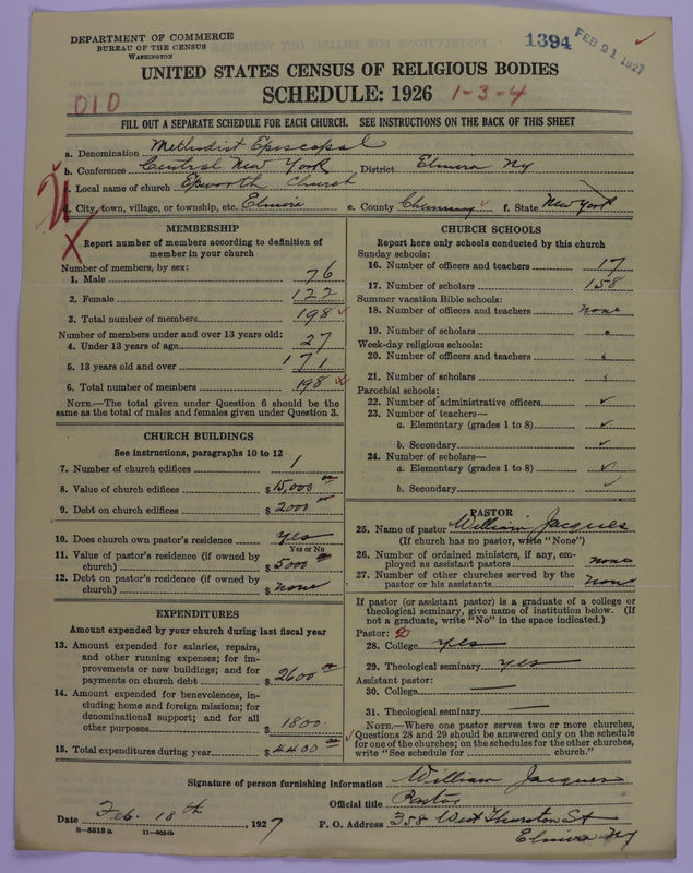 Scan of Methodist Episcopal Church: 1394