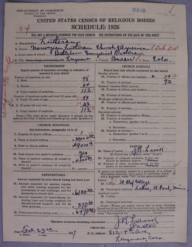 Scan of Norwegian Lutheran Church of America: 2406