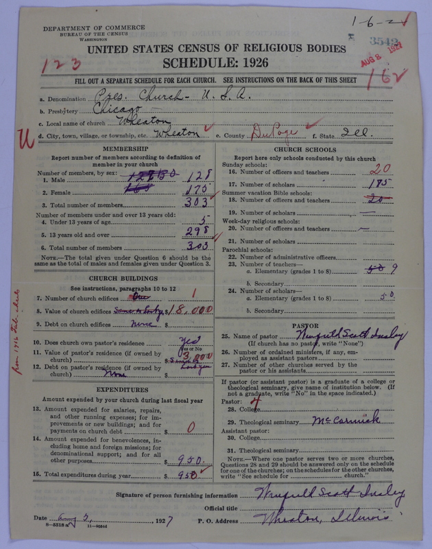 Scan of Presbyterian Church in the United States of America: 3542