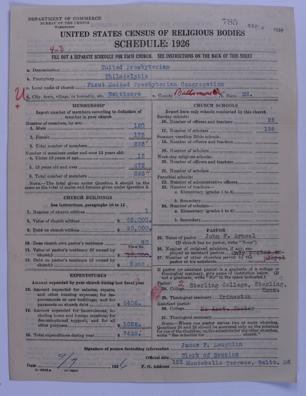 Scan of United Presbyterian Church of North America: 785
