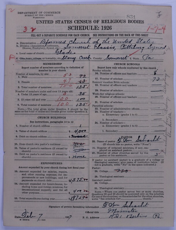 Scan of Reformed Church in the United States: 831