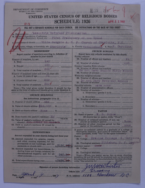 Scan of Associate Reformed Presbyterian Church: 35