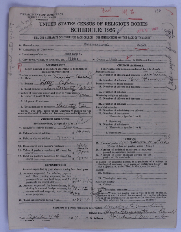 Scan of Federated Churches: 71