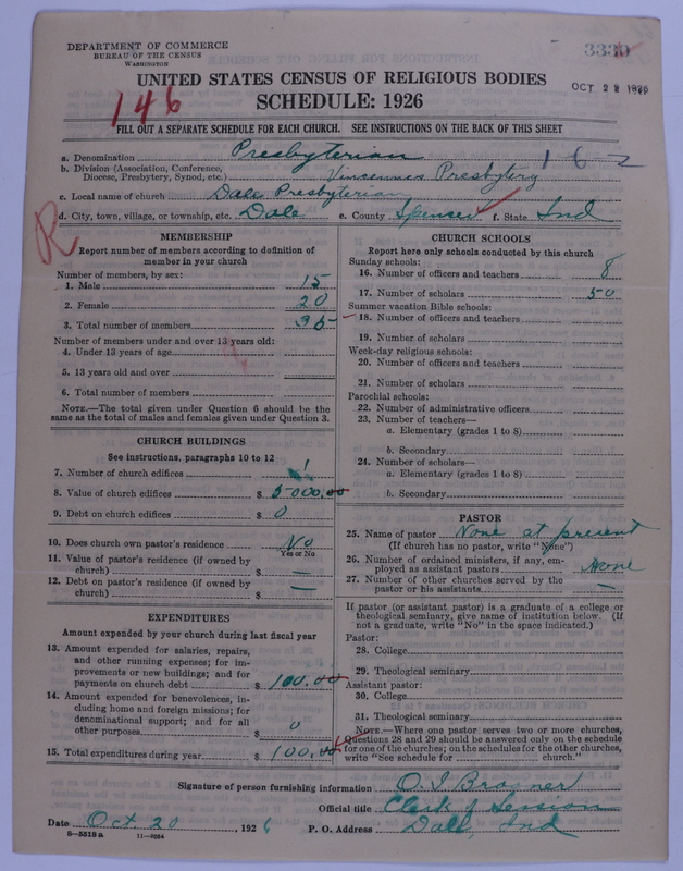 Scan of Presbyterian Church in the United States of America: 3330