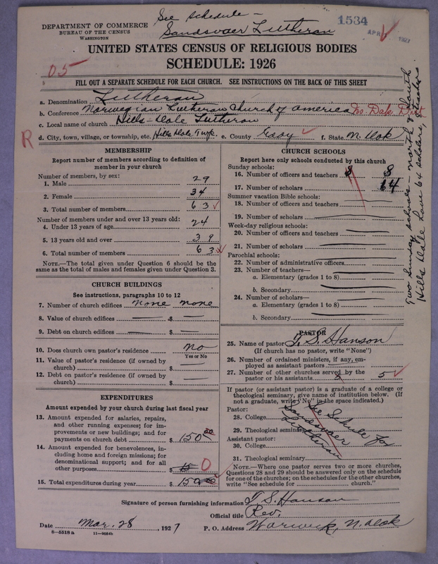 Scan of Norwegian Lutheran Church of America: 1534