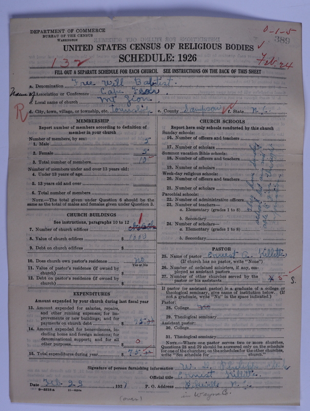 Scan of Free Will Baptists: 389
