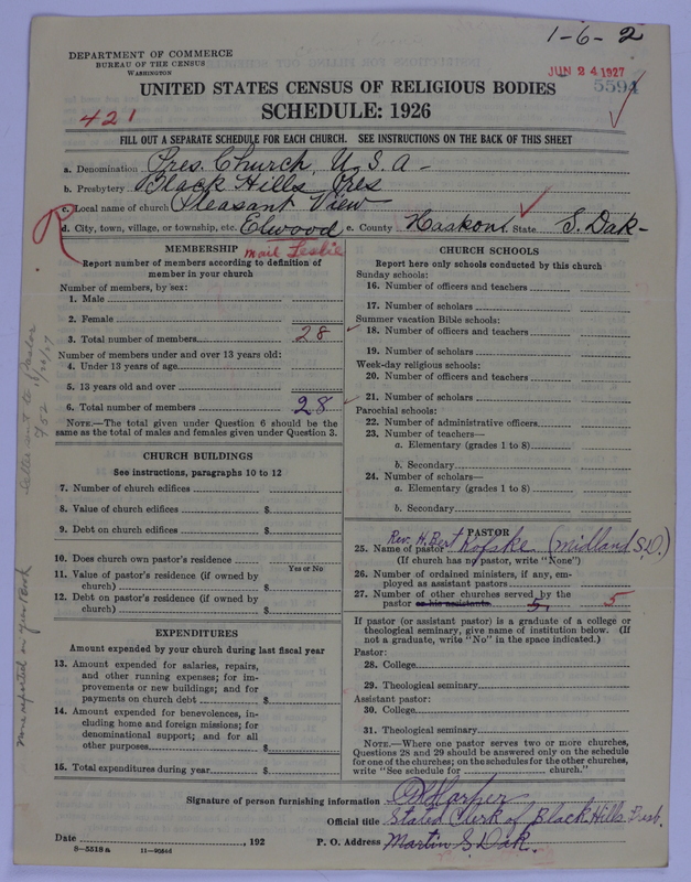 Scan of Presbyterian Church in the United States of America: 5594