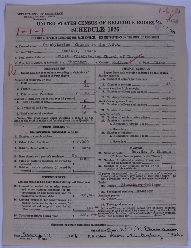 Scan of Presbyterian Church in the United States of America: 7944