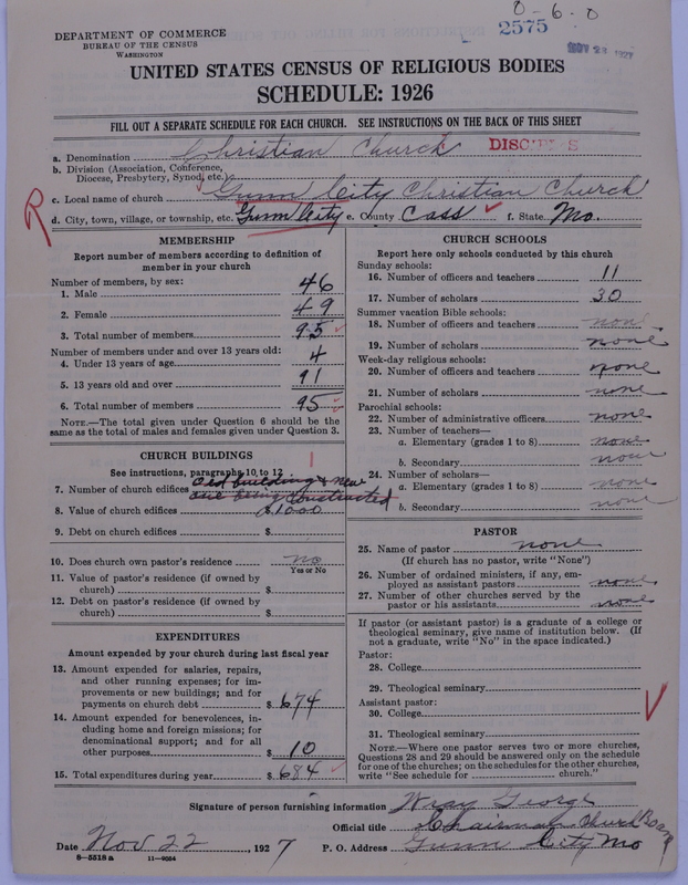 Scan of Disciples of Christ: 2575