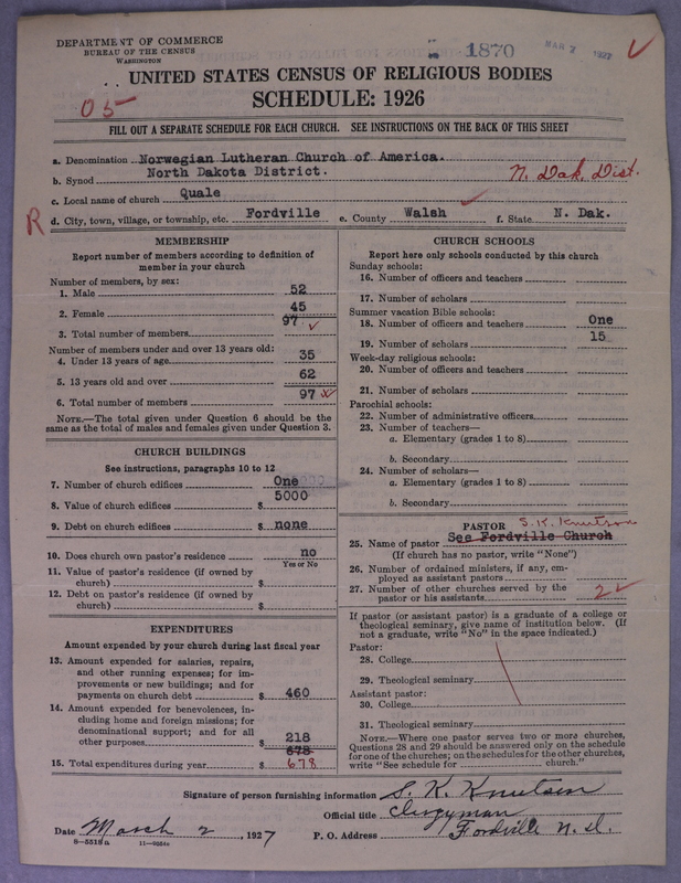 Scan of Norwegian Lutheran Church of America: 1870