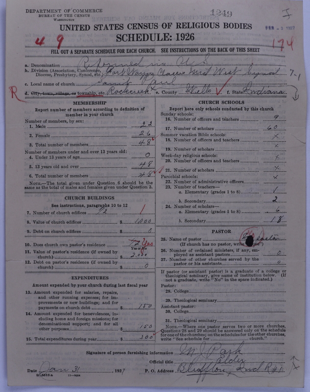 Scan of Reformed Church in the United States: 1249