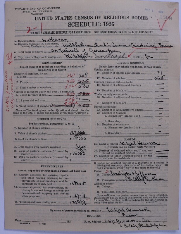 Scan of United Lutheran Church in America: 1508