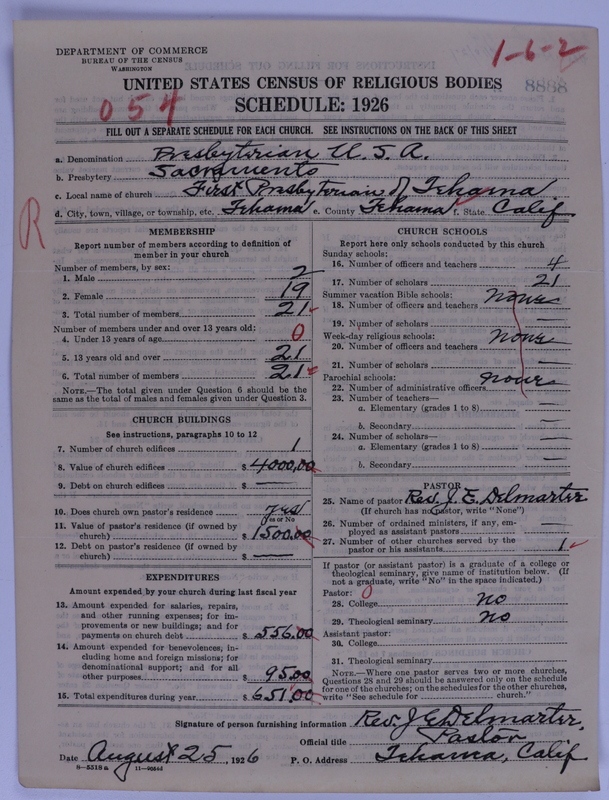 Scan of Presbyterian Church in the United States of America: 8888