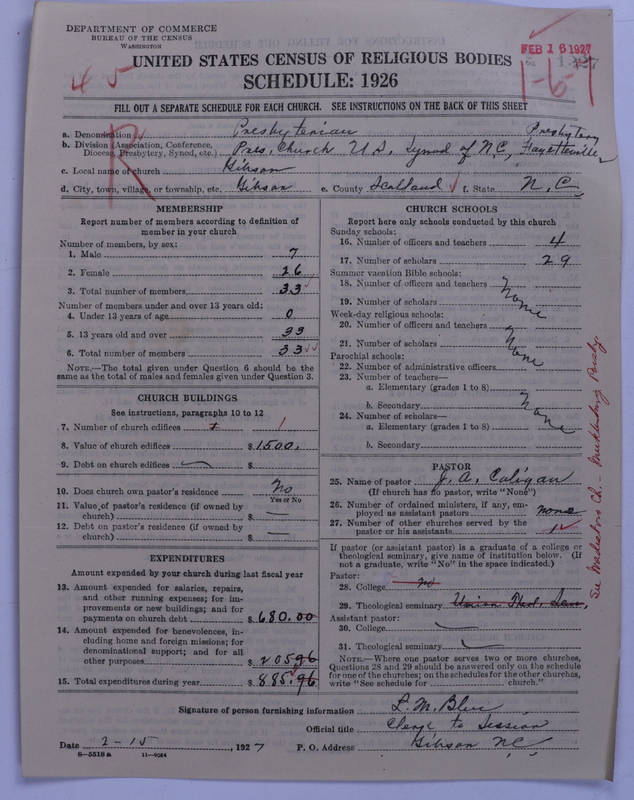 Scan of Presbyterian Church in the United States: 1227