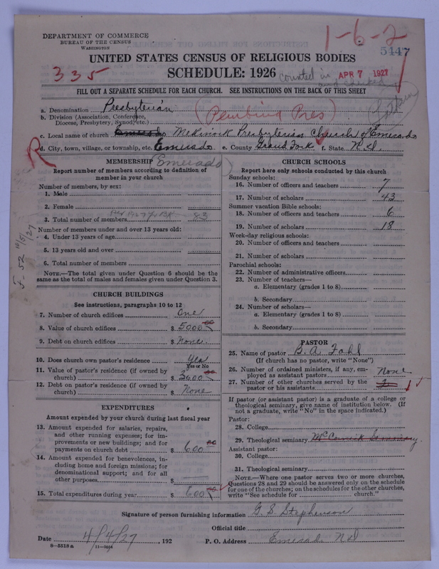 Scan of Presbyterian Church in the United States of America: 5447