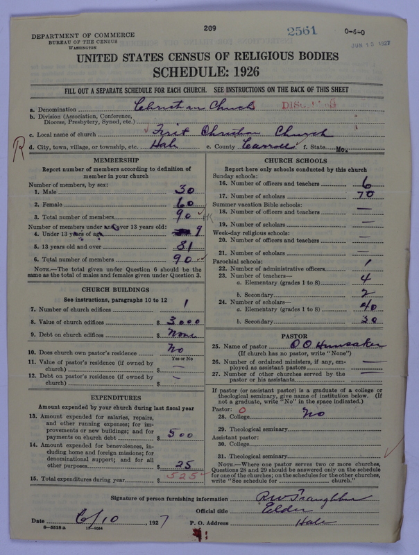 Scan of Disciples of Christ: 2561