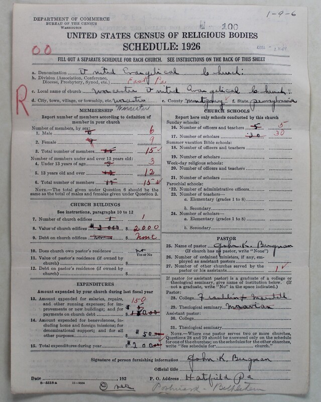 Scan of Evangelical Congregational Church: 100