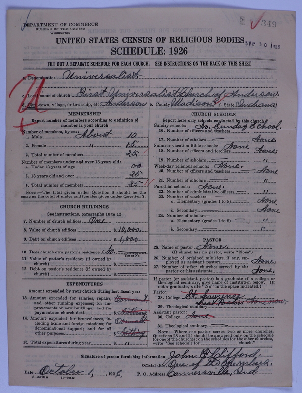 Scan of Universalist Church: 349