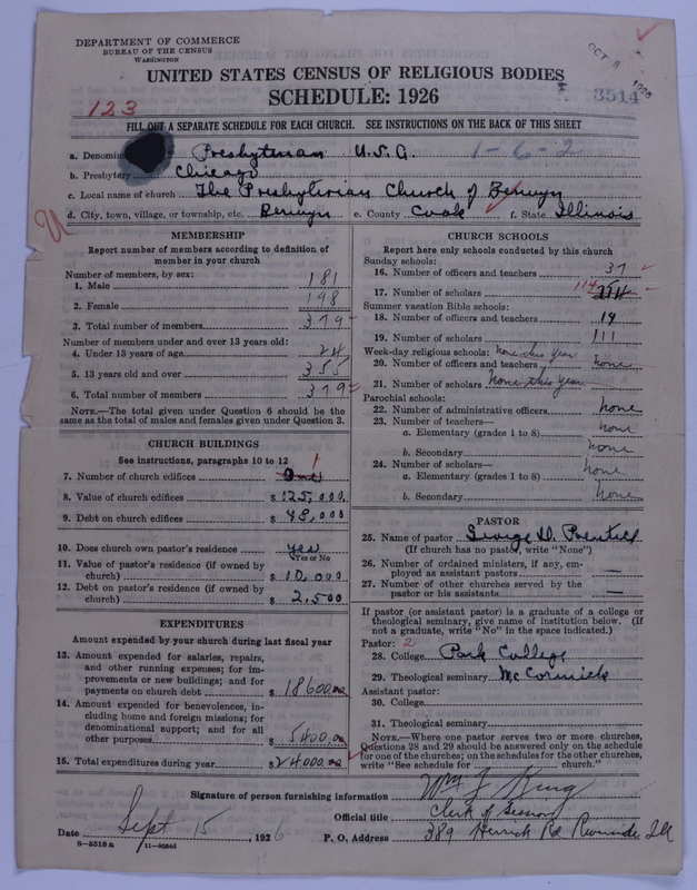 Scan of Presbyterian Church in the United States of America: 3514