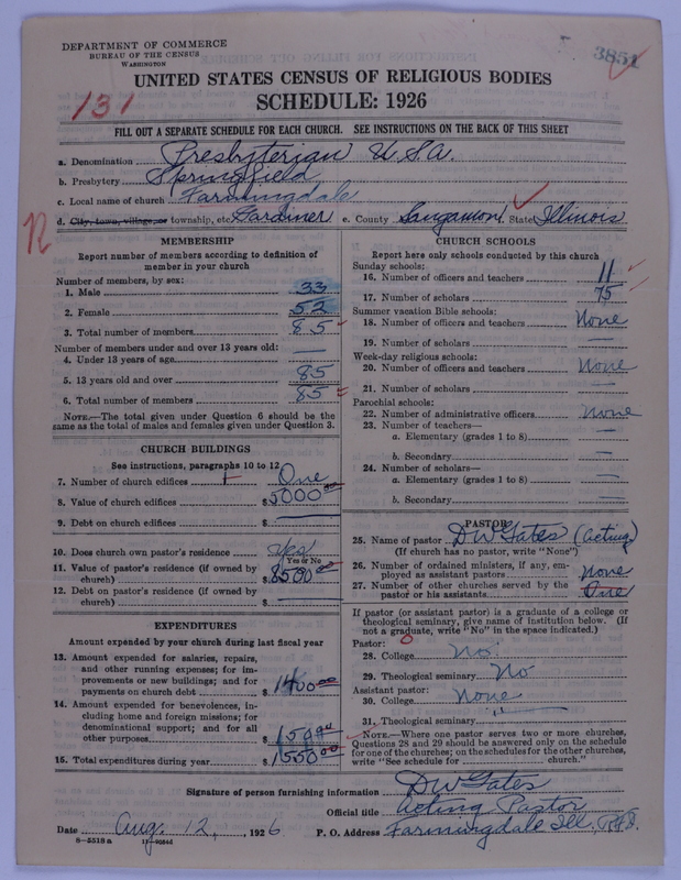 Scan of Presbyterian Church in the United States of America: 3851
