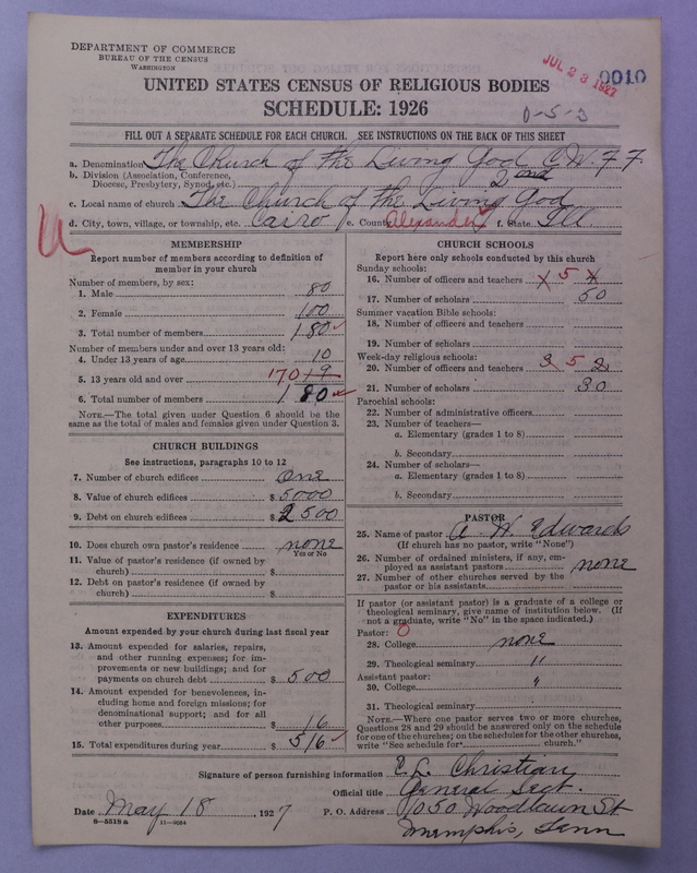 Scan of Church of the Living God, Christian Workers for Fellowship: 10
