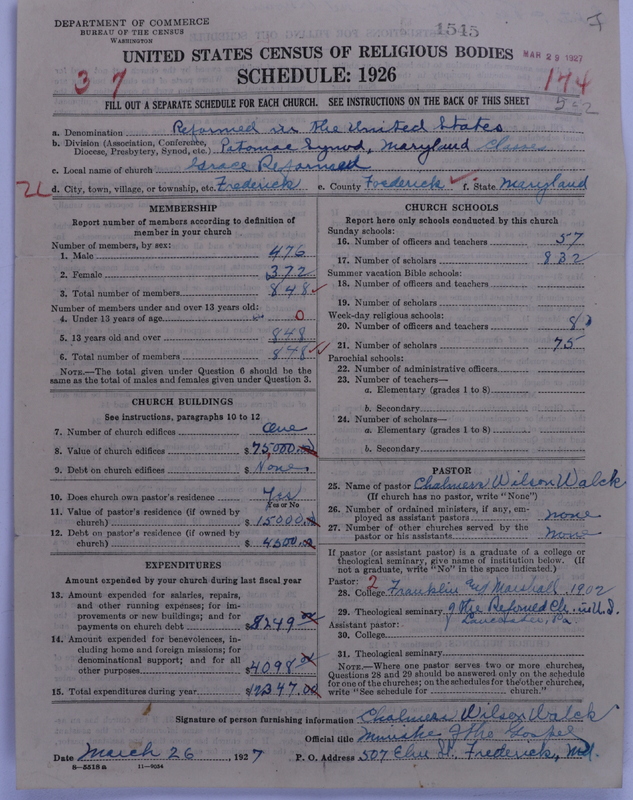 Scan of Reformed Church in the United States: 1545