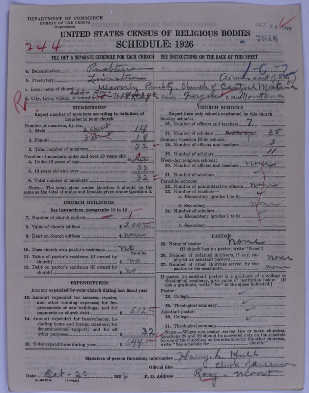 Scan of Presbyterian Church in the United States of America: 7816