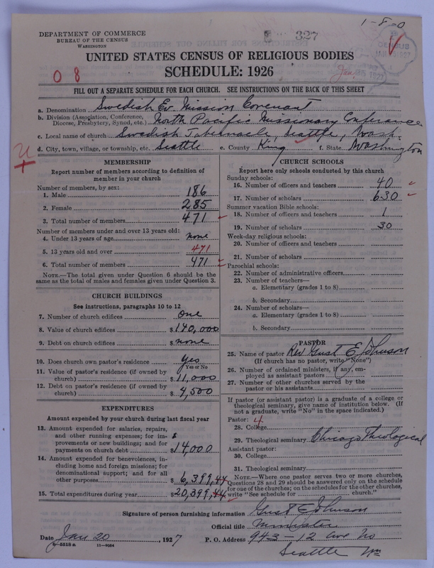 Scan of Swedish Evangelical Mission Covenant of America: 327