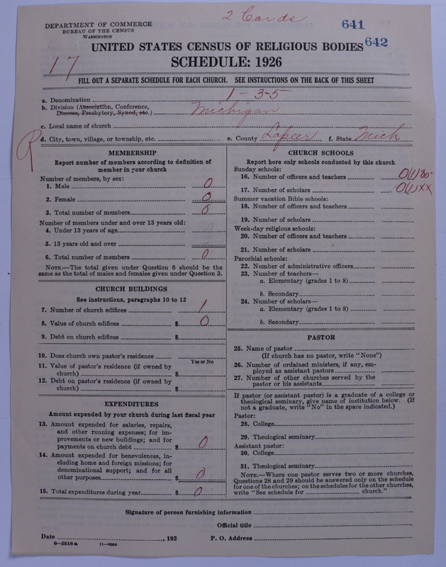 Scan of Methodist Protestant Church: 641