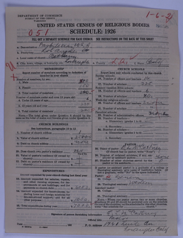 Scan of Presbyterian Church in the United States of America: 8658
