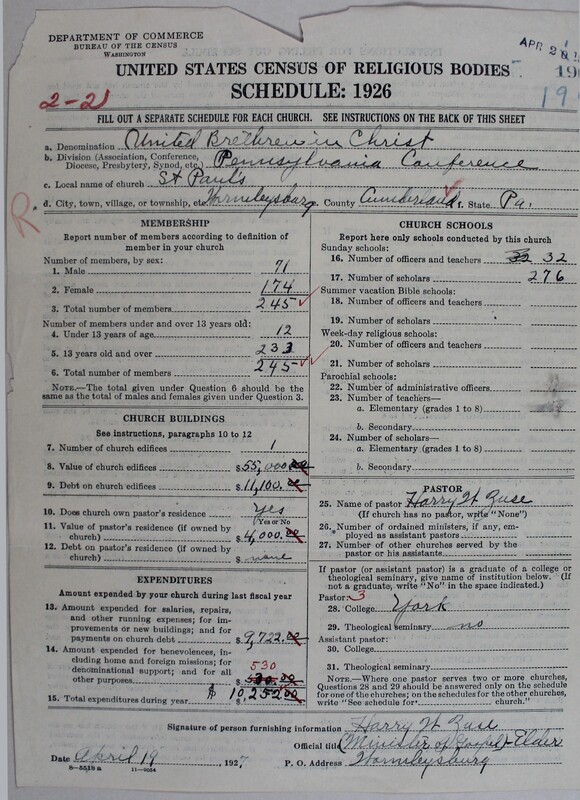 Scan of Church of the United Brethren in Christ: 196