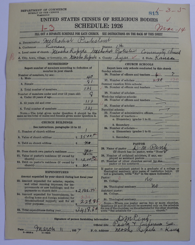 Scan of Methodist Protestant Church: 813