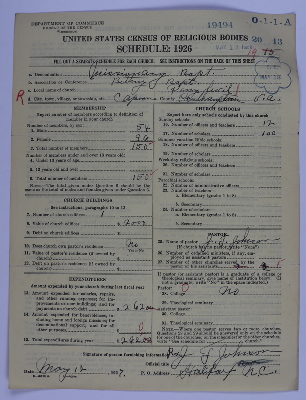 Scan of Negro Baptists: 19494
