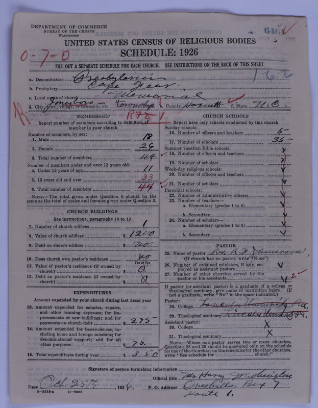 Scan of Presbyterian Church in the United States of America: 6461