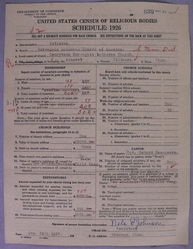 Scan of Norwegian Lutheran Church of America: 629