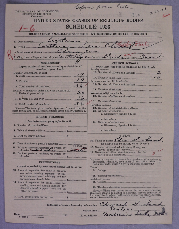Scan of Lutheran Free Church: 356