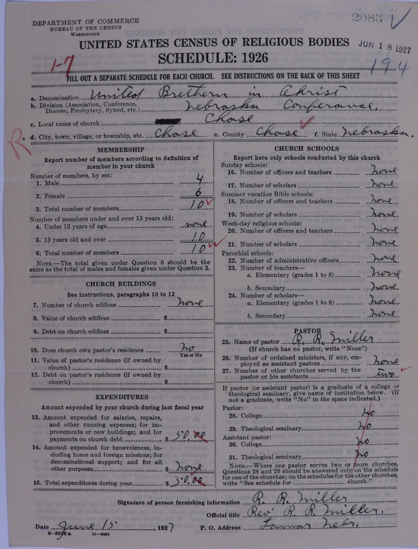 Scan of Church of the United Brethren in Christ: 2083