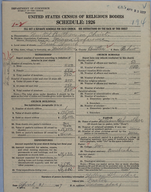 Scan of Church of the United Brethren in Christ: 615