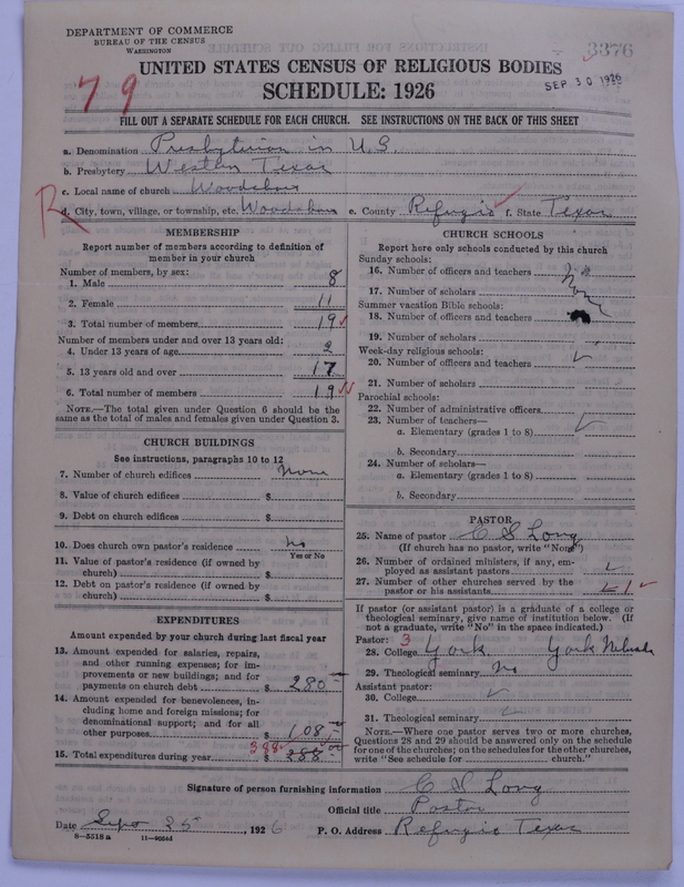 Scan of Presbyterian Church in the United States: 3376