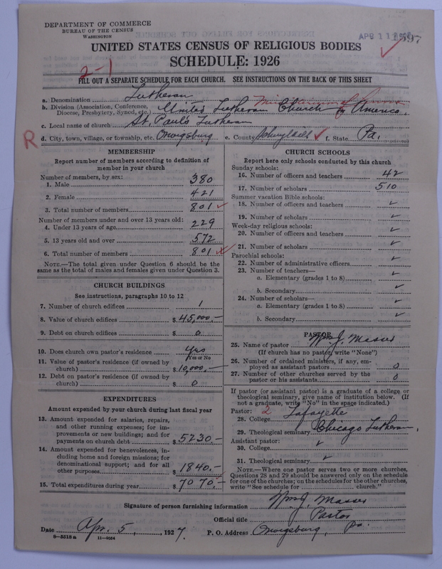 Scan of United Lutheran Church in America: 1597