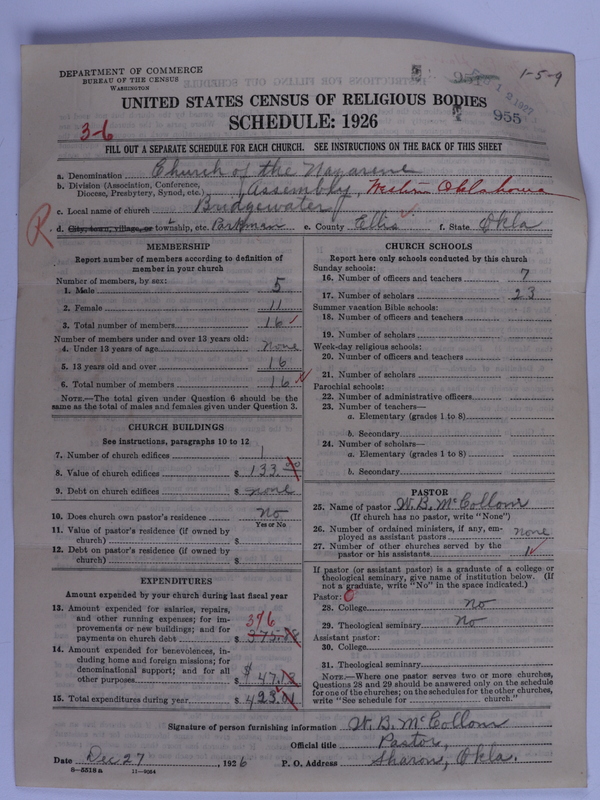 Scan of Church of the Nazarene: 955